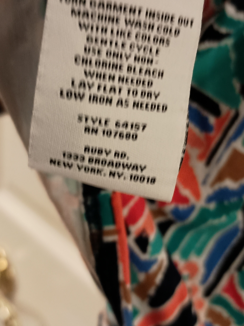 Ruby Rd. Multicolor Geometric Tie-Front Tunic - Picture 9 of 10